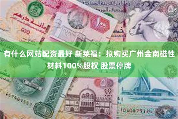 有什么网站配资最好 新莱福：拟购买广州金南磁性材料100%股权 股票停牌