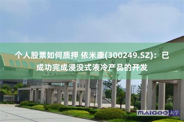 个人股票如何质押 依米康(300249.SZ)：已成功完成浸没式液冷产品的开发
