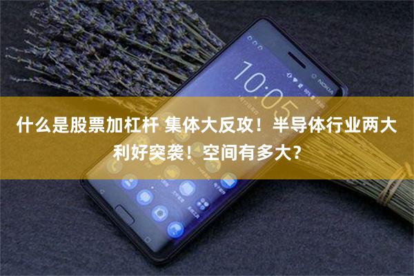 什么是股票加杠杆 集体大反攻！半导体行业两大利好突袭！空间有多大？