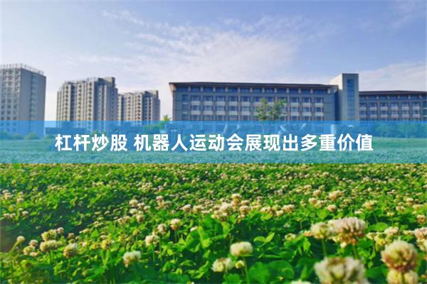杠杆炒股 机器人运动会展现出多重价值