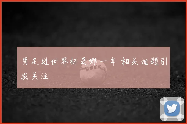 男足进世界杯是哪一年 相关话题引发关注
